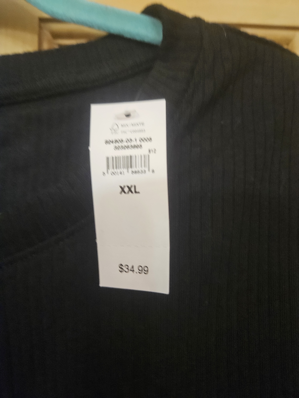 GAP Black Ribbed Button-Up Top - Picture 2 of 4